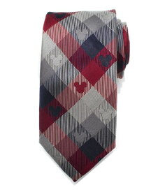 ディズニー メンズ ネクタイ アクセサリー Mickey Mouse Plaid Men's Tie Multi