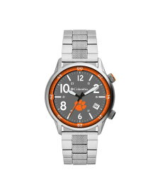 コロンビア メンズ 腕時計 アクセサリー Men's Outbacker Clemson Stainless Steel Bracelet Watch 45mm Silver