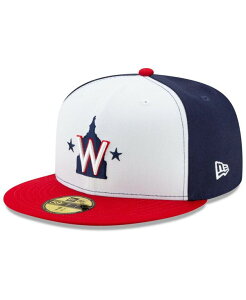 �j���[�G�� �����Y �A�N�Z�T���[ �X�q New Era Men's White Washington Nationals Alternate 2 2020 Authentic Collection On-Field 59FIFTY Fitted Hat White �z���C�g