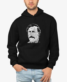 エルエーポップアート メンズ パーカー・スウェット アウター Men's Word Art Pablo Escobar Hooded Sweatshirt Black