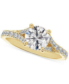 フォーエバーマーク レディース リング アクセサリー Diamond Split Shank Engagement Ring (5/8 ct. t.w.) in 14k White Gold Yellow Gold