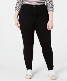 リーバイス レディース デニムパンツ ボトムス Trendy Plus Size 721 High-Rise Skinny Jeans Black Peony