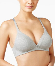 ワーナーズ レディース ブラジャー アンダーウェア Invisible Bliss Cotton Wireless Bra RN0141A Light Gray Heather