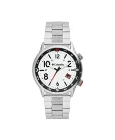 コロンビア メンズ 腕時計 アクセサリー Men's Outbacker Silver-Tone Stainless Steel Bracelet Watch 42mm Silver