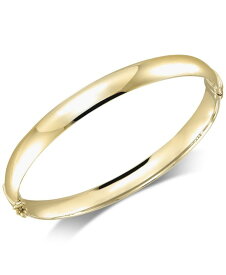 イタリアン ゴールド レディース ブレスレット・バングル・アンクレット アクセサリー Polished Bangle Bracelet Gold