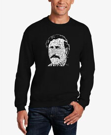 エルエーポップアート メンズ パーカー・スウェット アウター Men's Word Art Pablo Escobar Crewneck Sweatshirt Black