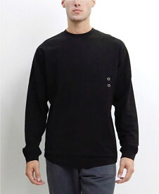 コイン1804 メンズ パーカー・スウェット アウター Men's Long-Sleeve Pullover Sweatshirt Black