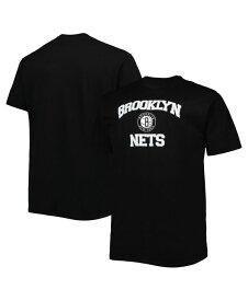 プロファイル メンズ Tシャツ トップス Men's Black Brooklyn Nets Big and Tall Heart and Soul T-shirt Black