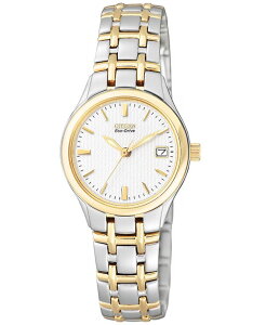 V`Y fB[X ANZT[ rv Citizen Women's Eco-Drive Two Tone Stainless Steel Bracelet Watch 25mm EW1264-50A No Color