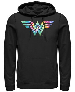 �t�B�t�X�T�� �����Y �A�E�^�[ �p�[�J�[�E�X�E�F�b�g �t���[�X �p�[�J�[ Fifth Sun Men's Wonder Woman Wonder Woman Tye Dye Fleece Hoodie Black �u���b�N