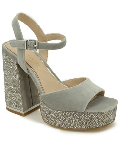 �P�l�X�R�[�� ���f�B�[�X �V���[�Y �T���_�� �v���b�g�t�H�[�� Kenneth Cole New York Women's Dolly Crystal Platform Sandals Silver �V���o�[