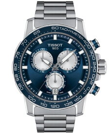 ティソット メンズ 腕時計 アクセサリー Men's Swiss Chronograph Supersport Stainless Steel Bracelet Watch 46mm Grey