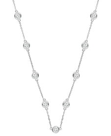 バッジェリーミシュカ レディース ネックレス・チョーカー・ペンダントトップ アクセサリー Lab Grown Diamond Statement Necklace (6 ct. t.w.) in 14k White Gold, 18" + 4" extender White Gold