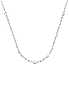 バッジェリーミシュカ レディース ネックレス・チョーカー・ペンダントトップ アクセサリー Lab Grown Diamond Round- & Emerald-Cut 17" Collar Necklace (3 ct. t.w.) in 14k White Gold White Gold