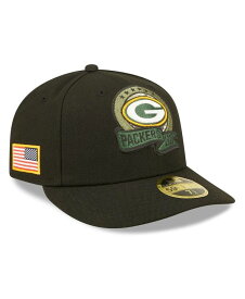 【送料無料】 ニューエラ メンズ 帽子 アクセサリー Men's Black Green Bay Packers 2022 Salute To Service Low Profile 59FIFTY Fitted Hat Black