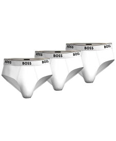 【送料無料】 ボス メンズ ブリーフパンツ アンダーウェア Hugo Boss Men's 3-Pk. Briefs White