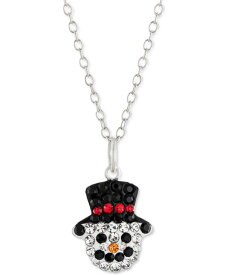 【送料無料】 ジャーニ ベルニーニ レディース ネックレス・チョーカー・ペンダントトップ アクセサリー Crystal Snowman 18" Pendant Necklace in Sterling Silver, Created for Macy's SNOWMAN