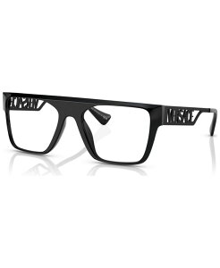 yz FT[` Y TOXEACEFA ANZT[ Men's Rectangle Eyeglasses, VE3326U55-X Black