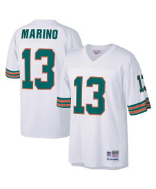 【送料無料】 ミッチェル&ネス メンズ シャツ トップス Men's Dan Marino White Miami Dolphins Big and Tall 1984 Retired Player Replica Jersey White