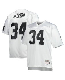【送料無料】 ミッチェル&ネス メンズ シャツ トップス Men's Bo Jackson White Las Vegas Raiders Big and Tall 1988 Retired Player Replica Jersey White