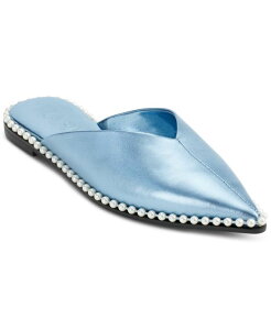 �J�[�� ���K�[�t�F���h ���f�B�[�X �V���[�Y �p���v�X KARL LAGERFELD PARIS Women's Vyra Slip-On Mule Flats Grapemist