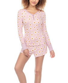 【送料無料】 ハニーデュー インティメッツ レディース ナイトウェア アンダーウェア Women's Star Seeker Brushed Jersey Short Lounge Set, 2 Piece Delight Daisies