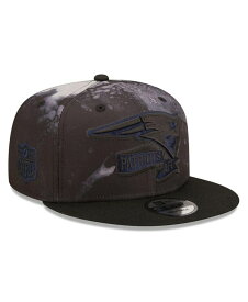 【送料無料】 ニューエラ メンズ 帽子 アクセサリー Men's Black New England Patriots Ink Dye 2022 Sideline 9FIFTY Snapback Hat Black