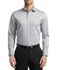 【送料無料】 ヴァンハウセン メンズ シャツ トップス Men's Regular-Fit Ultraflex Dress Shirt Grey Mist