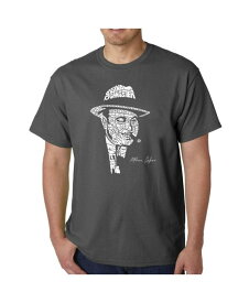 【送料無料】 エルエーポップアート メンズ Tシャツ トップス Mens Word Art T-Shirt - Al Capone - Original Gangster Gray