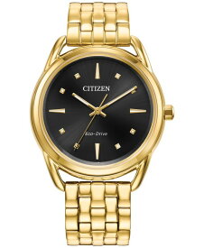 【送料無料】 シチズン レディース 腕時計 アクセサリー Eco-Drive Women's Dress Classic Gold-Tone Stainless Steel Bracelet Watch 36mm Gold-tone