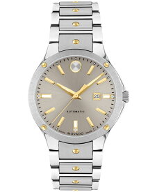 【送料無料】 モバド レディース 腕時計 アクセサリー Women's Se Automatic Swiss Automatic Silver-Tone Stainless Steel Yellow Physical Vapor Deposition Bracelet Watch 33mm Two Tone