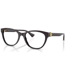 【送料無料】 ヴェルサーチ レディース サングラス・アイウェア アクセサリー Women's Cat Eye Eyeglasses, VE333053-O Plum