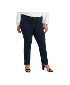 ���[�o�C�X ���f�B�[�X �{�g���X �f�j���p���c �X�g���[�g �v���X�T�C�Y �W�[���Y Levi's Trendy Plus Size Classic Straight Leg Jeans Cobalt Dip �R�o���g