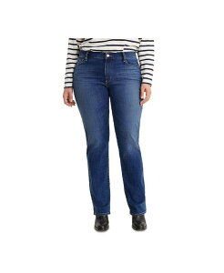 ���[�o�C�X ���f�B�[�X �{�g���X �f�j���p���c �X�g���[�g �v���X�T�C�Y �W�[���Y Levi's Trendy Plus Size Classic Straight Leg Jeans Lapis Dark