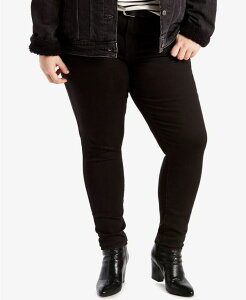 ���[�o�C�X ���f�B�[�X �{�g���X �f�j���p���c �v���X�T�C�Y �W�[���Y Levi's Trendy Plus Size 711 Skinny Jeans Black Peony �u���b�N
