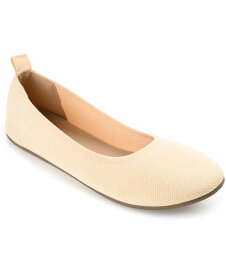 【送料無料】 ジュルネ コレクション レディース パンプス シューズ Women's Jersie Knit Flat Cream