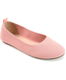 【送料無料】 ジュルネ コレクション レディース パンプス シューズ Women's Jersie Knit Flat Pink