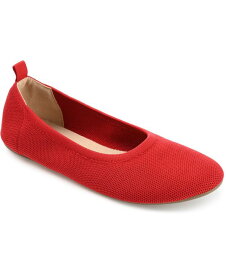 【送料無料】 ジュルネ コレクション レディース パンプス シューズ Women's Jersie Knit Flat Red