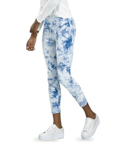 �q���[ ���f�B�[�X �{�g���X ���M���X �N���b�v�h Hue Active Tonal Tie Dye Skimmer Cropped Leggings Blue �u���[