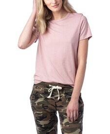 【送料無料】 オルタナティヴ アパレル レディース シャツ トップス Women's Modal Tri-Blend Crew T-shirt Rose Quartz