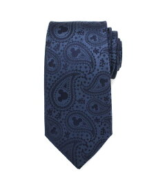 ディズニー メンズ ネクタイ アクセサリー Mickey Mouse Paisley Men's Tie Navy