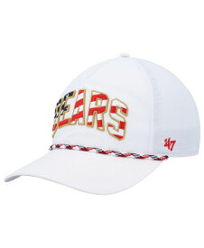 【送料無料】 47ブランド メンズ 帽子 アクセサリー Men's '47 White Chicago Bears Hitch Stars and Stripes Trucker Adjustable Hat White