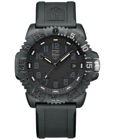 【送料無料】 ルミノックス メンズ 腕時計 アクセサリー Men's Swiss Navy Seal Colormark Foundation Exclusive Black Rubber Strap Watch 44mm No Color