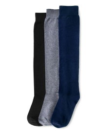 【送料無料】 ヒュー レディース 靴下 アンダーウェア Women's Flat Knit Knee High Socks 3 Pair Pack Graphite/Navy/Black