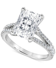 【送料無料】 バッジェリーミシュカ レディース リング アクセサリー Certified Lab Grown Diamond Radiant Cut Engagement Ring (4-1/2 ct. t.w.) in 14k White Gold White Gold