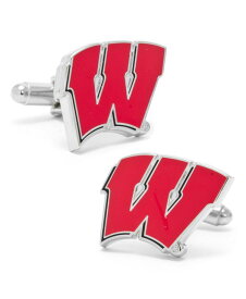 カフリンクス メンズ カフスボタン アクセサリー University of Wisconsin Badgers Cufflinks Red