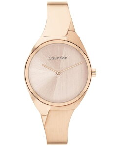 �J���o���N���C�� ���f�B�[�X �A�N�Z�T���[ �r���v T�V���c Calvin Klein Women's 2-Hand Carnation Gold-Tone Stainless Steel Bangle Bracelet Watch 30mm Carnation Gold �S�[���h