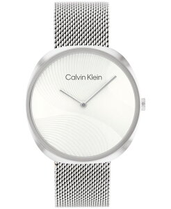 �J���o���N���C�� ���f�B�[�X �A�N�Z�T���[ �r���v ���b�V�� T�V���c Calvin Klein Women's 2-Hand Silver-Tone Stainless Steel Mesh Bracelet Watch 36mm Stainless Steel �V���o�[