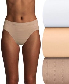 【送料無料】 バリ レディース パンツ アンダーウェア Women's 3-Pk. Cool Comfort Microfiber Brief Underwear White/Sand/Blush