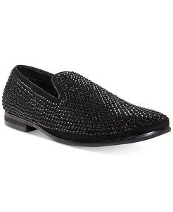XeB[u }f Y V[Y T_ Steve Madden Men's Caviar Rhinestone Smoking Slipper Black ubN